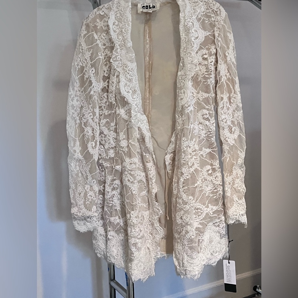 X Revolve monica blazer dress by Stone Cold Fox White Lace Mini Dress - Picture 8 of 11